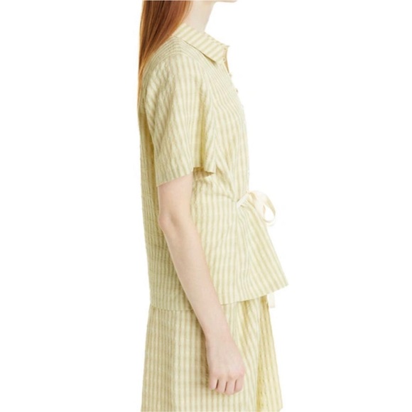 NWT Rebecca Taylor Tie Front Shirt - Picture 4 of 7
